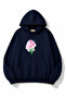 Tulip Printed Hooded 2 Thread Threaded Sweatshirt