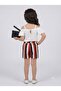 Girl's Suit with Strappy Shorts Age 3-10 - 3