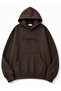 Happines Printed Hooded 2 Thread Rastered Sweatshirt