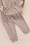 Teddy Bear Embroidered Boys' Set 100% Cotton 2-Piece Short Sleeve T-Shirt and Pants Summer Set - 4