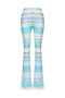 Lunessa Knitted Flared Pants Zigzag Metallic Almara