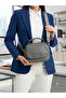 Women's Gray Hand and Shoulder Bag-Bd7032Bd - 5