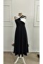 Women's Front Cross-Striped, Interlaced Detailed, Block Patterned, Kiloş Midi Diver Dress - 4