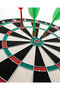 15 Inch Dart Board 4 Metal Tip Darts Arrow Durable Wooden Body - 5
