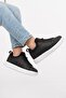 Black-Red Comfort Comfortable Sole Rubber Laced Boys' Sneaker Balase F - 3