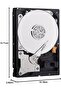 2TB WD Blue PC Internal Hard Drive HDD - 5400 RPM, SATA 6 Gb/s, 256 MB Cache, 3.5" - WD20EZAZ - 2