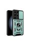 Samsung Galaxy S24 Ultra Case Pars Silicone with Lens Ring - Green