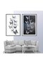 Butterfly Wall Stickers, 72 PCS Black and White 3D Crystal Wall Decals, Double Layer Stereo Removable Stickers, Butterfly-Shaped DIY Art Decorations for Bedroom Window Living Room Furniture - 3