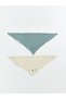 Rmz Gi̇yi̇m Farkiyla Embroidered Baby Boy Bib Set of 2