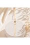 Zircon Stone Geometric Design Gold Color Steel Bracelet - 2