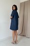 Blue tencel cup dress - 4