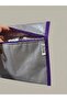 Thermal Insulated Waterproof Pilsa Beach Clutch - Gray (Purple Detail) - 3