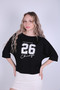 Mns-26 fre printed batwing blouse - 1713 - 5