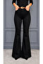 Black Women's Spanish Flare Black Trousers-Solo