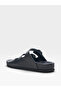 Daily Buckle Poly Sole Comfortable Genuine Leather Slippers - 3 cm - 4
