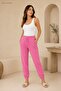 Women's Jogger 3 Thread Ripped Long Elastic Cuffed Sweatpants Unprinted Spring Winter Long Cuffed Jogger Sweatpants Women's Adult Basic Elastic Pocketed Long Cuffed Sweatpants - 4