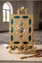 Engraved Gold Color Quran Storage Box and Decorative Stand Large Size - 3
