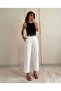 Women's High Waist Fabric Trousers