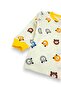 Baby Boy Teddy Bear Printed 100% Cotton 1-2-3 Years Old Snap Fastener Top and Bottom Seasonal Pajama Set - 3