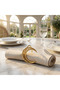 3 Piece Moon Napkin Ring - Gold - 2