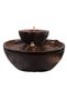 Double-Tiered Zen Tabletop Fountain, Polyresin & Fiberglass Waterfall Fountain, Electric Water Fountain with LED Light, Freestanding Fountains for Indoor/Outdoor Relaxation, Event & Home Decor - 8