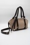 Women's Knot Handle, Ring Detail, Inner Pocket, Zippered Hand, Arm and Shoulder Bag - 2
