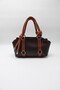 Women's Knot Handle, Ring Detail, Inner Pocket, Zippered Hand, Arm and Shoulder Bag - 3
