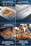 Oven Airfryer Basket and Drip Tray Set Oven Tray Air Fryer Basket Oven Type Crispy Vegetable Chicken French Fries Rack 30X22 cm 304 Stainless Steel Inox 723428 - 4