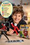 Stikbot Stop Motion Animation Figure Red Movable Robot Toy with Suction Cup 8 cm