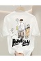 Men's T-Shirt, Character Print, Crew Neck, Short Sleeve, Casual, Street Style, Comfortable, Modern