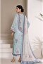 Breeze Blue Kurti/Kaftan-Trouser-Stole 3 pcs Set Length 55 - 4