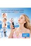 Portable handheld fan with cooling function and LED display, 5 wind speeds (1 - 199), USB rechargeable battery, 3 - in - 1 handheld/desktop... - 5