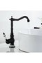 Bathroom faucet, brass, vintage style, single-handle mixer faucet, washbasin faucet, kitchen faucet, sink faucet, black. - 3