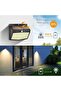 Set of 3 138 LED Waterproof Solar Outdoor Lights, Wireless 3-Mode Motion Detector Security Spotlight for Garden Decor - 2