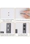 A set of 2 U-shaped metal curtain tiebacks and hooks - durable wall-mounted curtain hooks suitable for living rooms and bedrooms. - 2