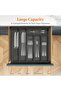 Storage Boxes - Kitchen Storage Boxes - Lidded Cutlery Storage Boxes - Chopsticks and Cutlery Kitchen Storage Boxes - 6 Compartments - Large... - 3