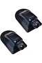 Solar cable box, cable inlet box, two double-layer waterproof cable inlet boxes, black