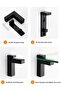 Two wall-mounted glass shelf brackets, adjustable glass clips, floating shelf support frame, shelf bracket. - 2