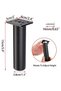 Four adjustable furniture legs, bed legs, raised furniture aluminum alloy feet suitable for bed frames, wardrobes, tables (black, height 150 mm). - 2