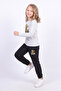 Girl's Printed Long Sleeve Top and Bottom Set - 3