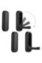 Folding hooks, black folding wall hooks (4-pack), heavy-duty folding hooks, towel hooks