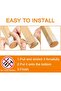 16-Piece Chair Leg Covers - Silicone Non-Slip Floor Protectors - For 3.4-5.0 cm Diameter Legs - 5