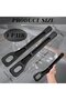 Universal Car Seat Storage Box Set of 2 Made of PU Leather - Black, for Organizing Mobile Phones, Keys, and Small Items - 5