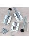 4-piece heavy-duty adjustable leveling feet, 100mm heavy-duty leveling feet with nuts, adjustable feet, suitable for furniture and tables. - 2
