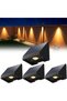 Four - pc decorative solar light set, for fences - waterproof solar LED outdoor lighting, warm white light - for walls, patios, gardens, fences,...