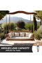 4 heavy-duty hanging rings with U-shaped canvas hooks - square - M5 wall and ceiling hooks for hanging hammocks - 304 stainless steel - 4