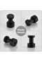 Five heavy-duty brass adhesive wall hooks for bathrooms, kitchens, wardrobes, and closets (black). - 3