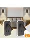 Two LED wall lamps with switches, modern style, indoor LED wall lamps; rotatable, can be used as reading lamps or bedside lamps - 3000K warm light.