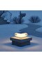 Solar-powered pillar light, courtyard light, weatherproof square pillar light, outdoor waterproof courtyard/villa light, warm light - 2 pieces - 4