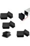One-piece layered plugs, suitable for 80 x 80 mm square tubes, trampoline furniture leg plastic end caps (black).
